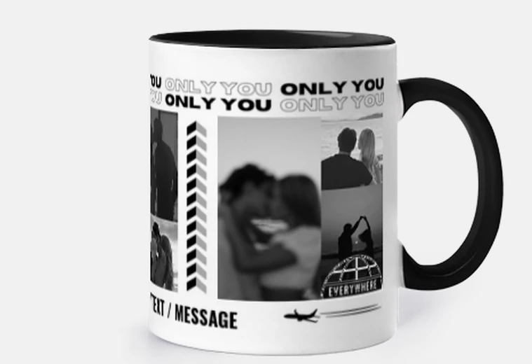 mug avec photo only you saint valentin