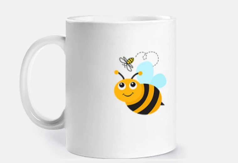 Cup mug, bee