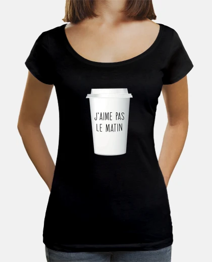 Tee-shirt mug i dont like the morning - coffee