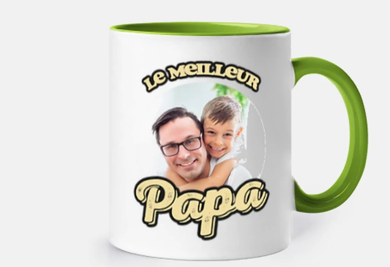 mug le meilleur papa photo personnalisable cadeau fete des peres personnalisé