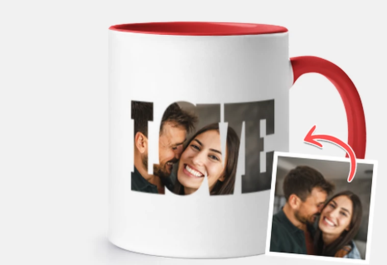 mug love photo personnalisable