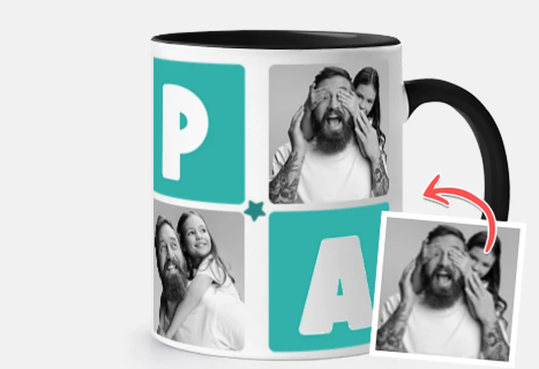 mug papa avec photos personnalisables