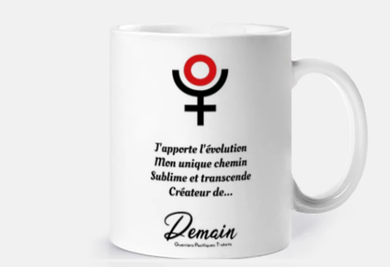 Mug Pluton Poétique Blanc