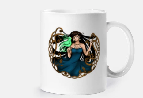 Mug Bird Nymph Bleu