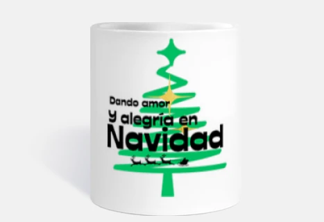 mug, christmas tree