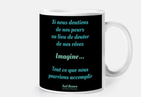 Mug Imagine, Réaliser nos Rêves - Bleu
