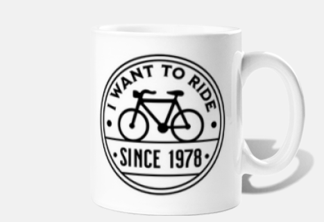 mug je veux faire du vélo, reine, 1978, cyclisme, cycliste, rock