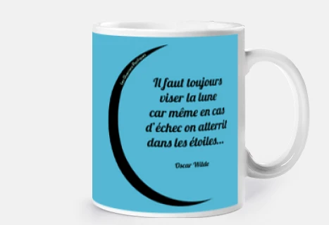 Mug Viser la Lune - Bleu