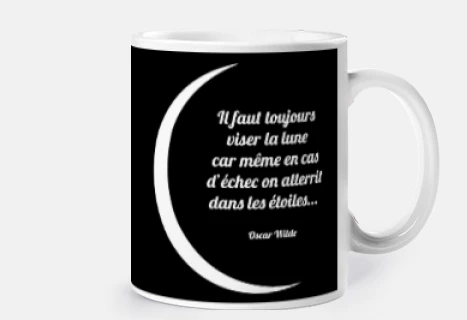 Mug Viser la Lune - Noir