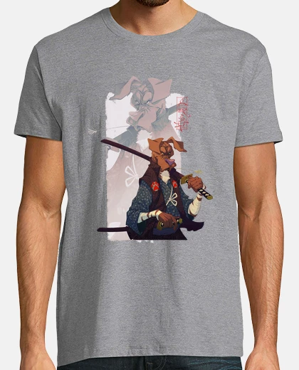 T-shirt mugen. samurai cane