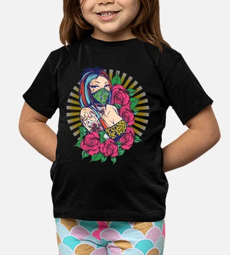 Camiseta ninos mujer con tatuajes laTostadora