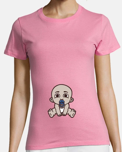 Playera mujer embarazada lindo bebé