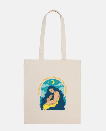 Bolsa Mujer española y su hija ternura