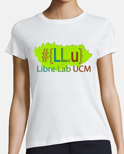 Playera Mujer, estilo béisbol, blanca y azul marino