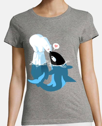 Playera Mujer, manga corta, azul cielo, calidad premium