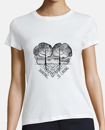 Camiseta Mujer, manga corta, blanca, algodón orgánico