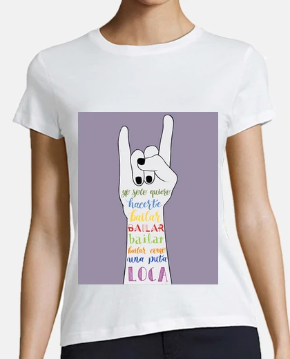 Camiseta Mujer, manga corta, blanca, algodón orgánico