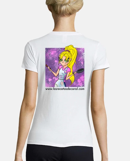 Mujer, manga corta, blanca, calidad premium