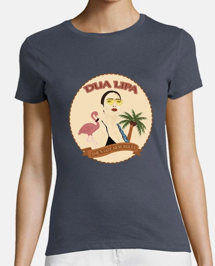 Camiseta Mujer, manga corta, gris oscuro, calidad premium