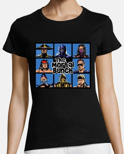 Camiseta Mujer, manga corta, negra, algodón orgánico