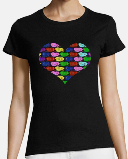 Playera Mujer, manga corta, negra, calidad premium