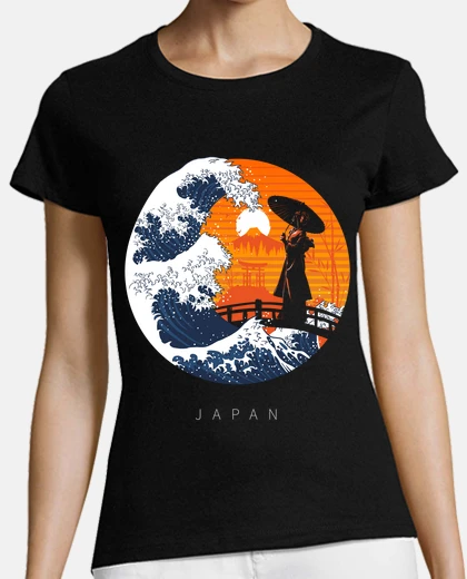 Playera Mujer, manga corta, negra, calidad premium