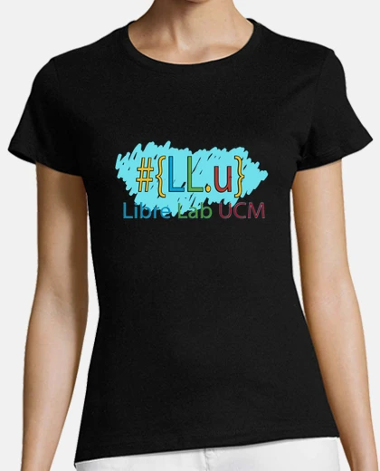 Playera Mujer, manga corta, negra, calidad premium