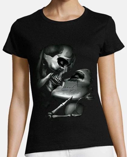 Playera Mujer, manga corta, negra, calidad premium