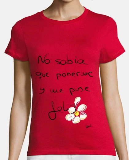 Playera Mujer, sin mangas, roja