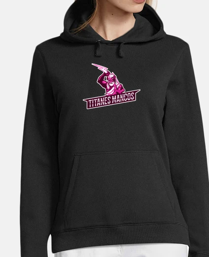 Mujer, sudadera con capucha, negro