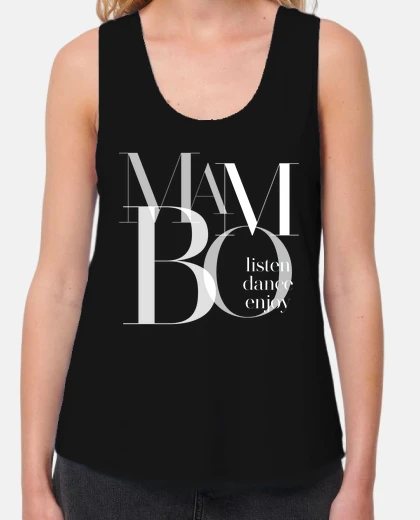 Camiseta Mujer, tirantes, negra