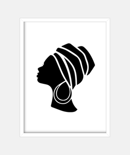 Mujer africana perfil