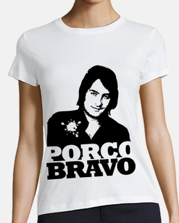 Mujer, estilo béisbol, blanca y azul marino