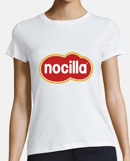 Mujer, estilo béisbol, blanca y roja