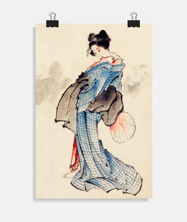 Mujer japonesa en kimono - Japon 
