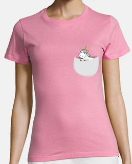 Mujer, manga corta, rosa, calidad premium