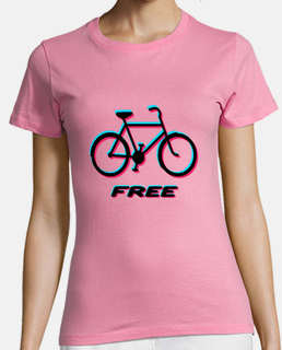 Mujer, manga corta, rosa, calidad premium, bicicleta