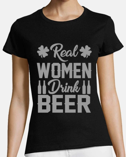 Camiseta mujeres reales beben cerveza