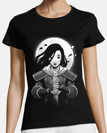 T-shirt mulan sword - chinese dragon girl