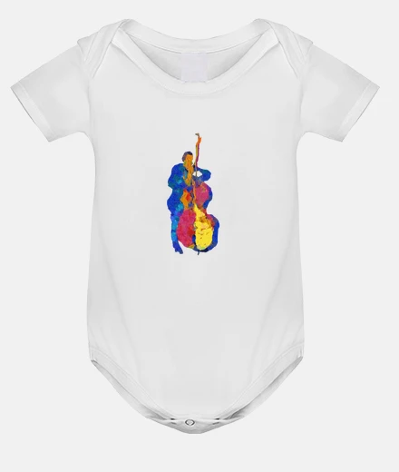 Kids multicolor modern jazz bassist