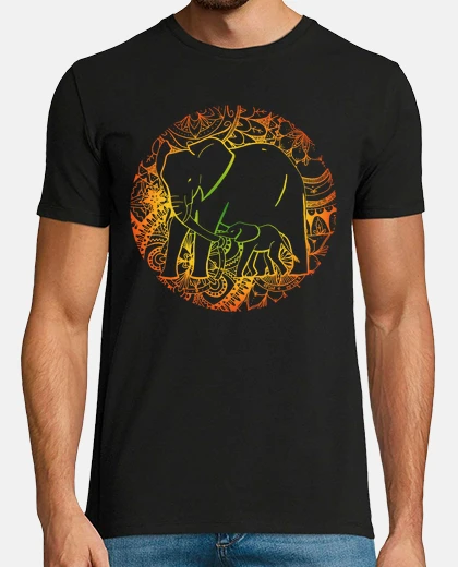 T-shirt multicolore attenzione