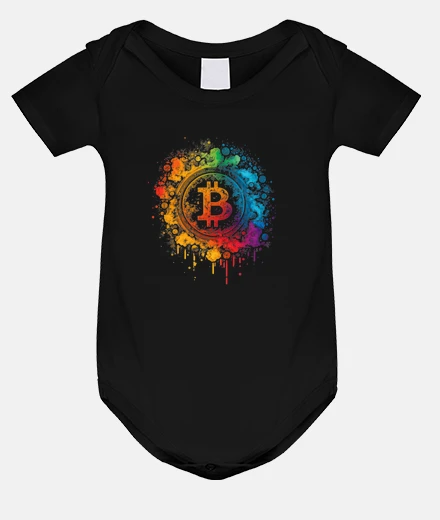 Kids multicolored bitcoin