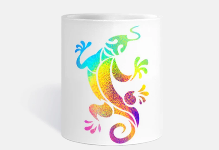 Cup multicolored salamander