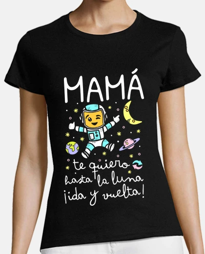 T-shirt mummy love you to the moon back and forth