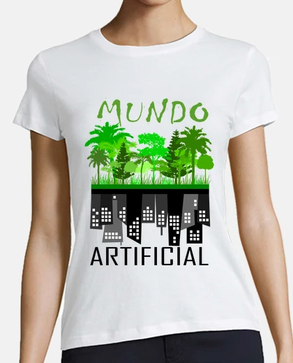 Playera mundo natural y mundo artificial