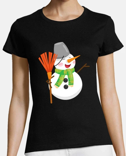 Playera MUÑECO DE NIEVE ESCOBA