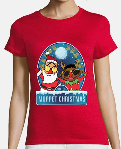 Playera Muppet Christmas año nuevo