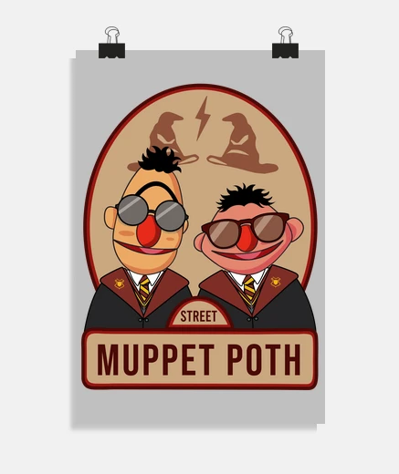 Poster muppet gryff indor