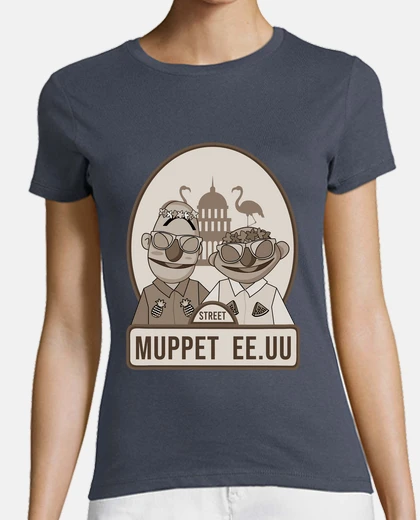 T-shirt muppet hawaiano seppia