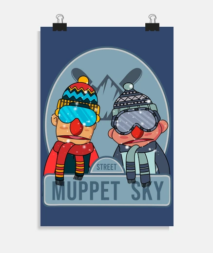 Poster muppet sky snow